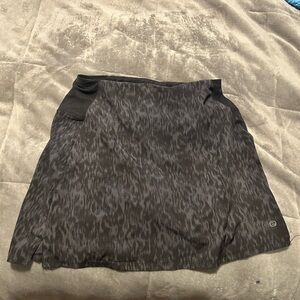 Black Patterned Skirt